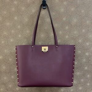 ‼️Michael Kors Manhattan Large Leather Studded Tote Shoulder Bag